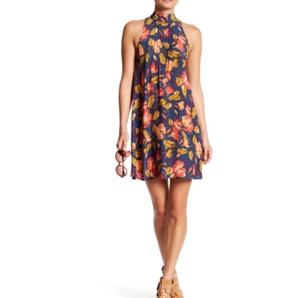 NWOT Free People Beaux Mock Neck slip dress